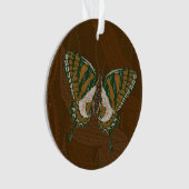 Inheemse Staartvlinder Acryl Ornament (voorkant)