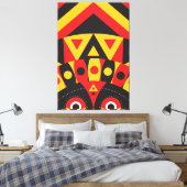 Inheemse stam canvas afdruk (Insitu (Slaapkamer))