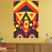 Inheemse stam canvas afdruk (Insitu (Woonkamer))