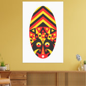 Inheemse Stam Masker Canvas Afdruk (Insitu (Woonkamer))