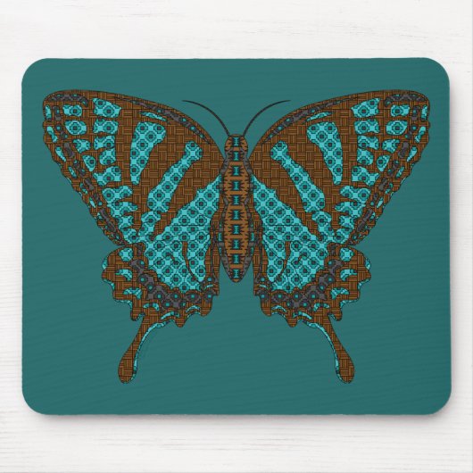 Inheemse Swallowtail Mousepad Muismat (Voorkant)