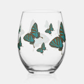 Inheemse Swallowtail Wijnglas Zonder Voet (Achterkant)