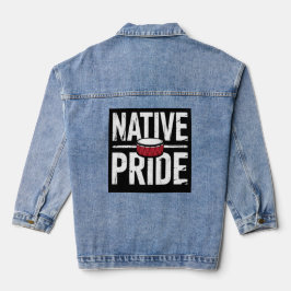 Inheemse trots – Symbool van het erfgoed van de in Denim Jacket