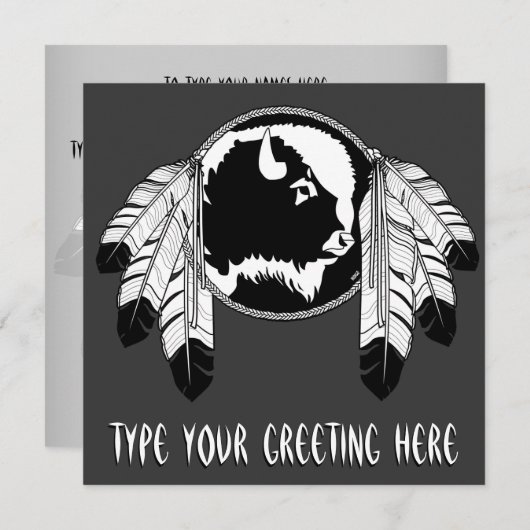 Inheemse Uitnodigingen Gepersonaliseerde Inheemse (Voorkant / Achterkant)