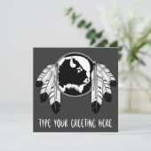 Inheemse Uitnodigingen Gepersonaliseerde Inheemse (Staand voorkant)