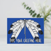 Inheemse Uitnodigingen Gepersonaliseerde Inheemse (Staand voorkant)