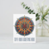 Inheemse Uitnodigingen Gepersonaliseerde Inheemse (Staand voorkant)