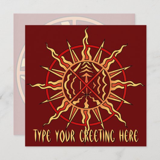 Inheemse Uitnodigingen Gepersonaliseerde Inheemse (Voorkant / Achterkant)