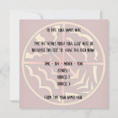 Inheemse Uitnodigingen Gepersonaliseerde Inheemse (Achterkant)