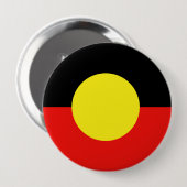 inheemse vlag ronde button 4,0 cm (Voorkant /achterkant)