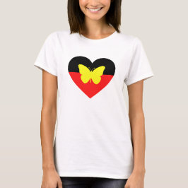Inheemse vlindervlag t-shirt