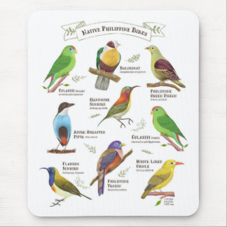 Inheemse vogels op de Filipijnen Muismat