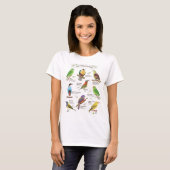 Inheemse vogels op de Filipijnen T-shirt (Voorkant volledig)