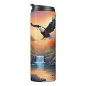 Inheemse vrouw gevleugelde vrouw en stijgende adel thermosbeker (Geroteerd rechts)