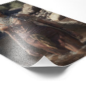 Inheemse vrouw. Indiase kunst, Indiaanse Foto Afdruk (Hoek)