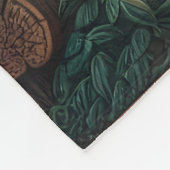 Inheemse vrouw reflecteert door schemermeer fleece deken (Hoek)