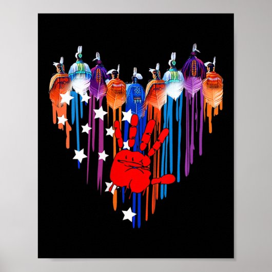 Inheemse vrouwen Hart Sterke stilte Poster (Voorkant)