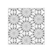 Inheemse Winterbloem Rubberstempel (Afrduk)