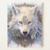 inheemse witte wolf planner (Achterkant)