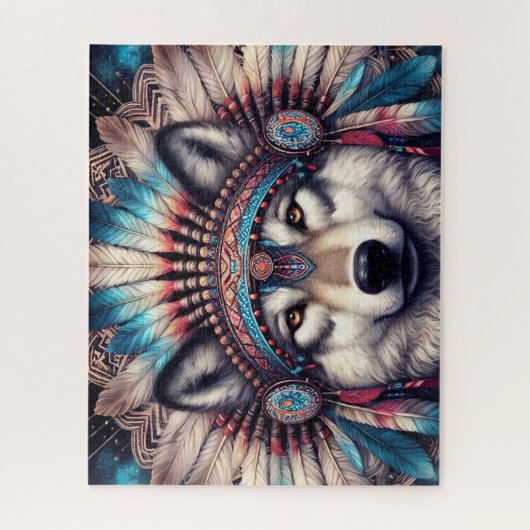 Inheemse Wolf Legpuzzel (Verticaal)