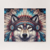 Inheemse Wolf Legpuzzel (Horizontaal)