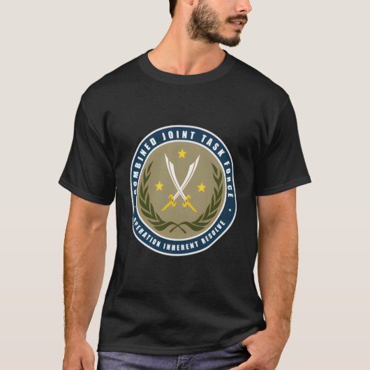 Inherent Resolve Operation Combined Joint Task voo T-shirt (Voorkant)