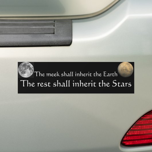 Inherit de sterren! bumpersticker (Op auto)