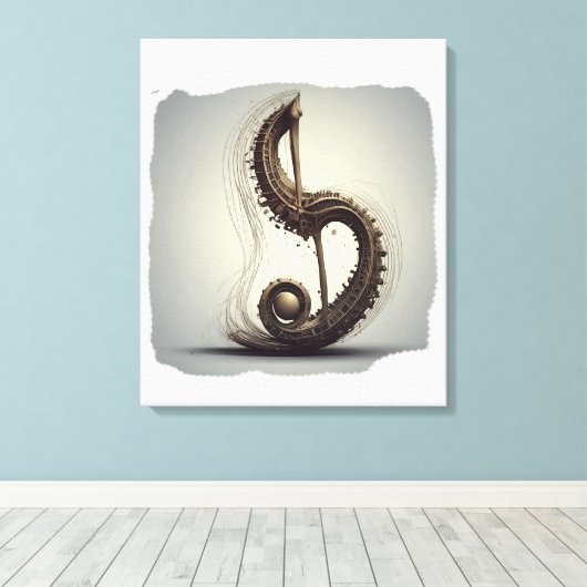 Inheritance of Noise Canvas Afdruk (Insitu (Houten vloer))