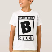 Inhoud aangeduid als B: Vogel T-shirt (Voorkant)