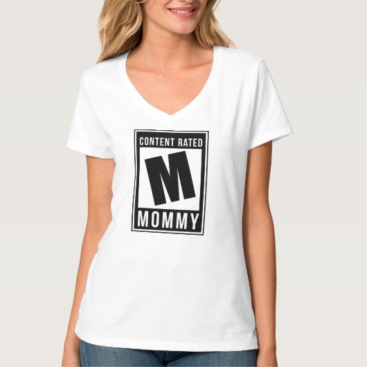 Inhoud Beoordeeld M T-Shirt Mama Gamer Familie T-s (Voorkant)