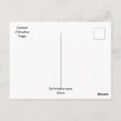 Inhoud Chihuahua Puppy Briefkaart (Achterkant)