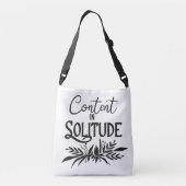 Inhoud in eenzaamheid crossbody tas (Achterkant)