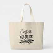 Inhoud in eenzaamheid grote tote bag (Achterkant)