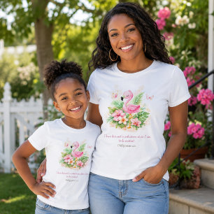 Inhoud in elk seizoen Christelijke Flamingo  T-shirt