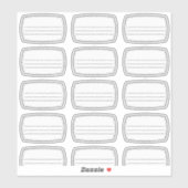 Inhoud-labels Sticker (Vel)