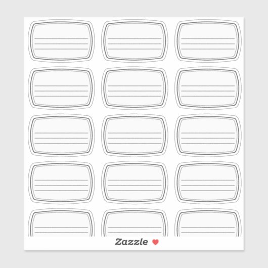 Inhoud-labels Sticker (Vel)