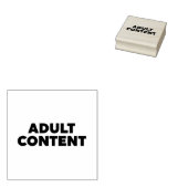 Inhoud voor volwassenen rubberstempel (Gestempeld)
