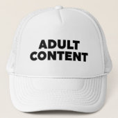 Inhoud voor volwassenen trucker pet (Voorkant)