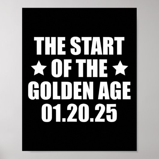 Inhuldiging 2025 President Trump Golden Age Poster (Voorkant)