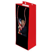 Inhuldiging president Trump 2025 Wijn Cadeautas (Achterkant Gekanteld)