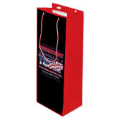 Inhuldiging president Trump 2025 Wijn Cadeautas (Voorkant Gekanteld)