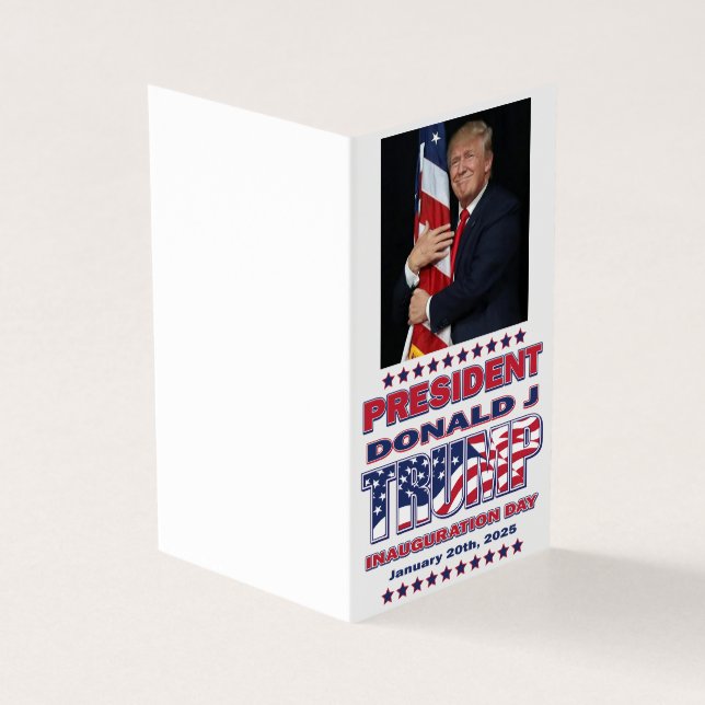 Inhuldiging president Trump Kaart (Buitenkant)