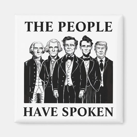 inhuldiging van het president magneet (Voorkant)