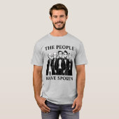 inhuldiging van het president t-shirt (Voorkant volledig)