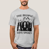 inhuldiging van het president t-shirt (Voorkant)