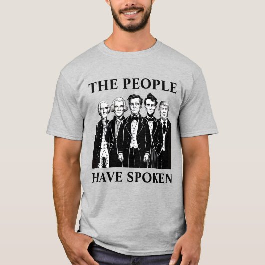 inhuldiging van het president t-shirt (Voorkant)