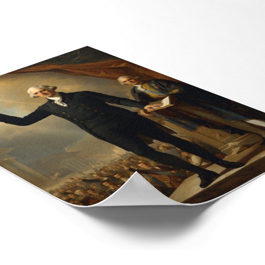 Inhuldiging van President George Washington Poster (Hoek)