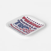 Inhuldiging van President Trump Papieren Bordje (Gebogen)