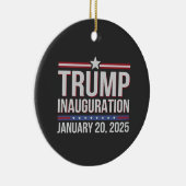 Inhuldigingsdag Trump januari 2025 President Keramisch Ornament (Rechts)