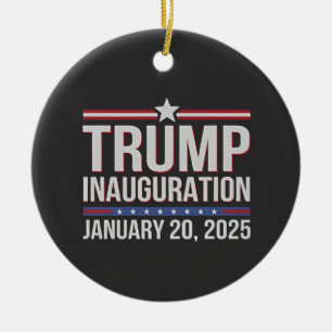 Inhuldigingsdag Trump januari 2025 President Keramisch Ornament
